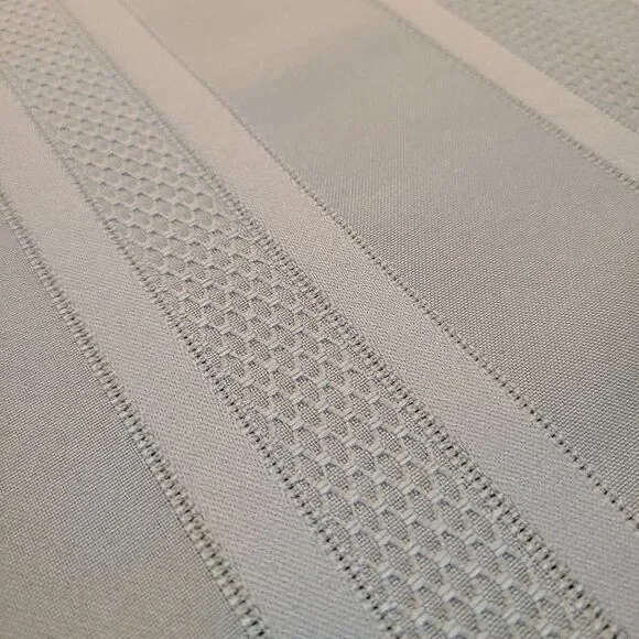 LIGHT Blue Striped Rectangular Tablecloth - Picture 4 of 10